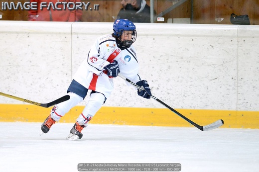 2015-11-21 Aosta B-Hockey Milano Rossoblu U14 0175 Leonardo Vergani